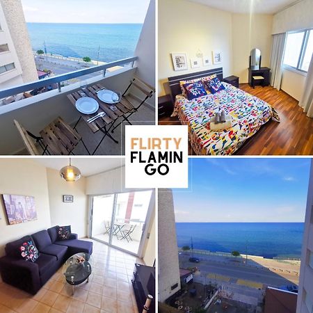 Flirty Flamingo Seaview Seafront Apartment Lárnaka Kültér fotó